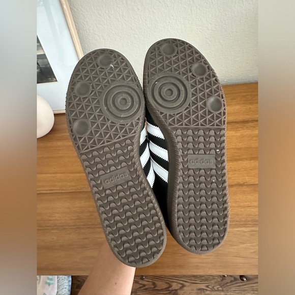 Adidas Samba OG Leather Sneakers Black White Size 7.5 Women's - Picture 2 of 5